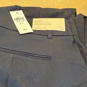 Ann Taylor Dark Blue Cropped Trousers